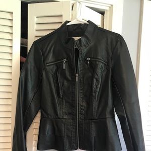 Black Faux Leather jacket